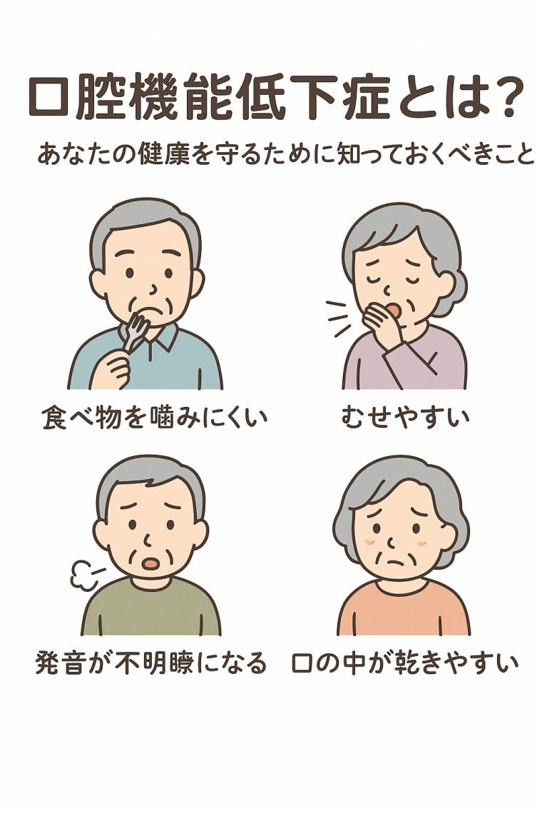 口腔機能低下症とは？あなたの健康を守るために知っておくべきこと