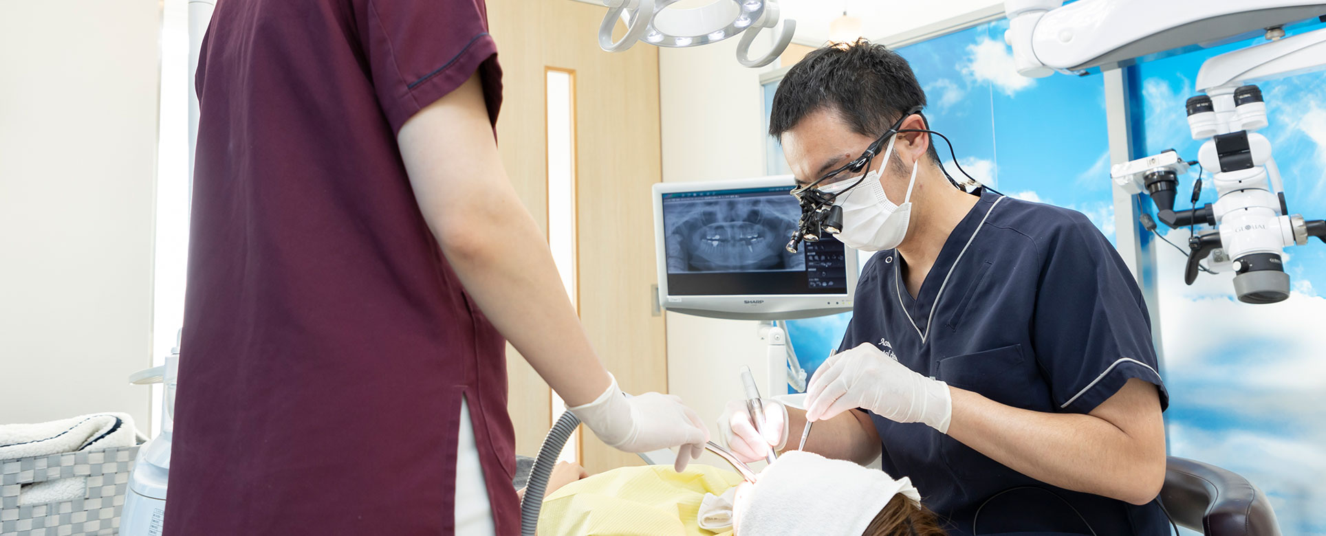 当院は、幅広い分野の歯科治療をカバーする総合診療を行なっています。